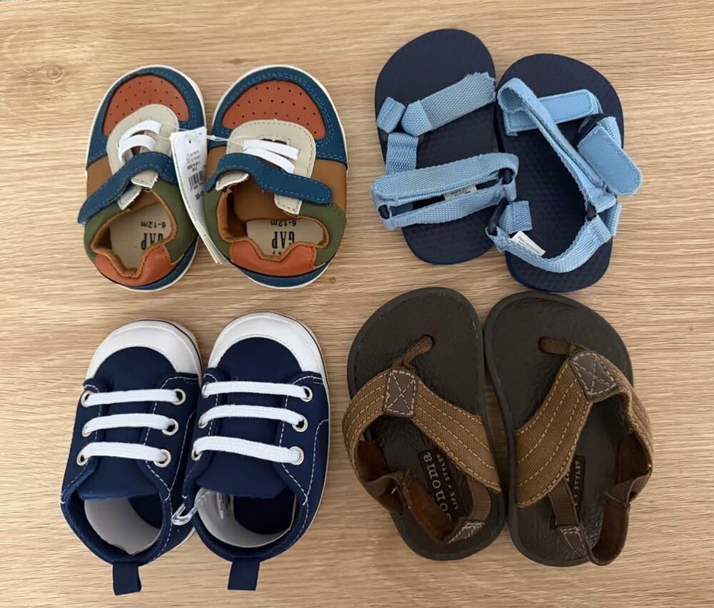Bundle Lot of Baby Boys Shoes - 4 Pairs